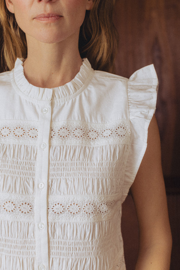 Blouse Emilie blanche