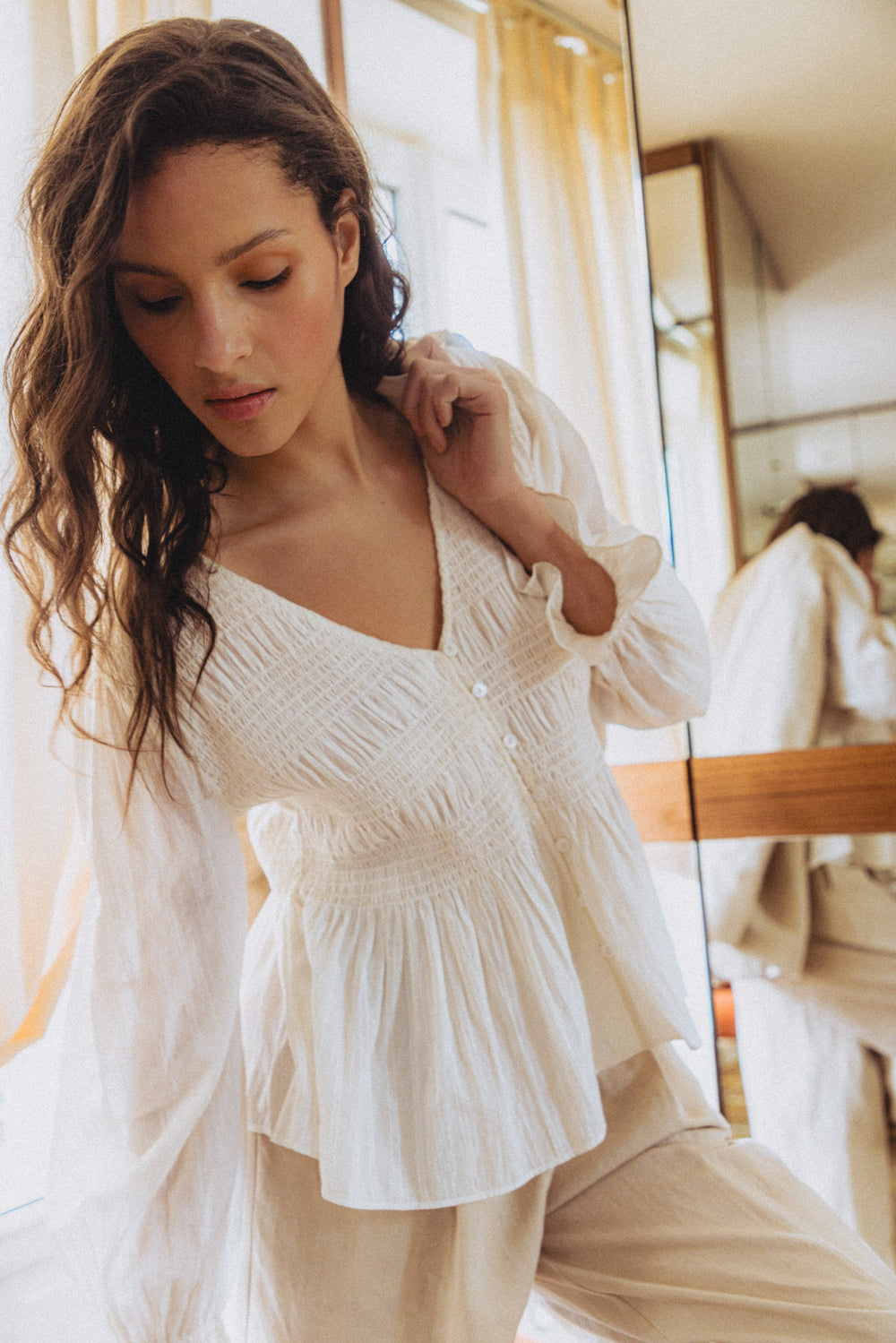 Léna white blouse