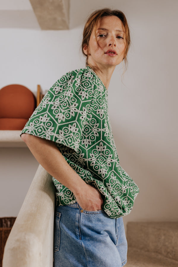 Blouse Maureen verte