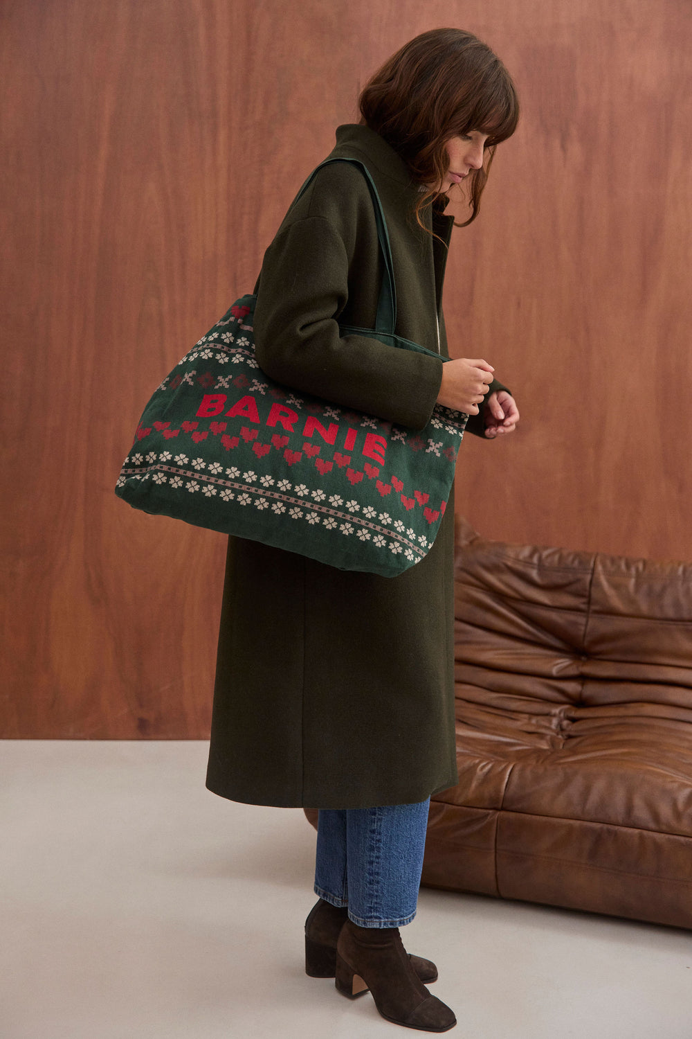 Cabas Suzane vert hiver