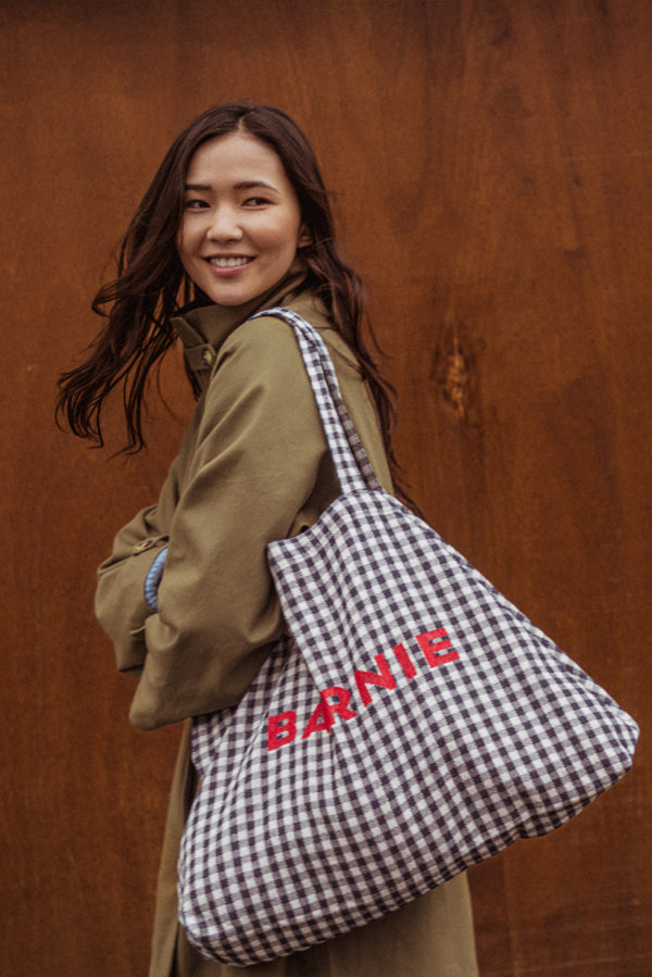 Cabas Suzane vichy noir