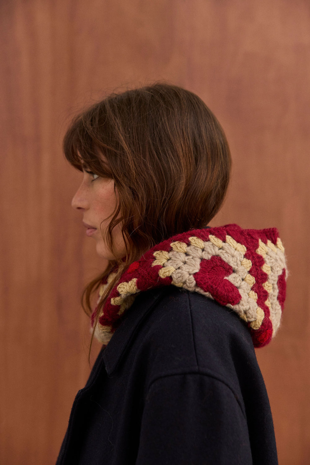 Cagoule Marta bordeaux coeurs