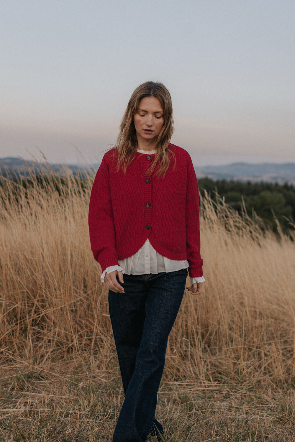 Cardigan Léane rouge