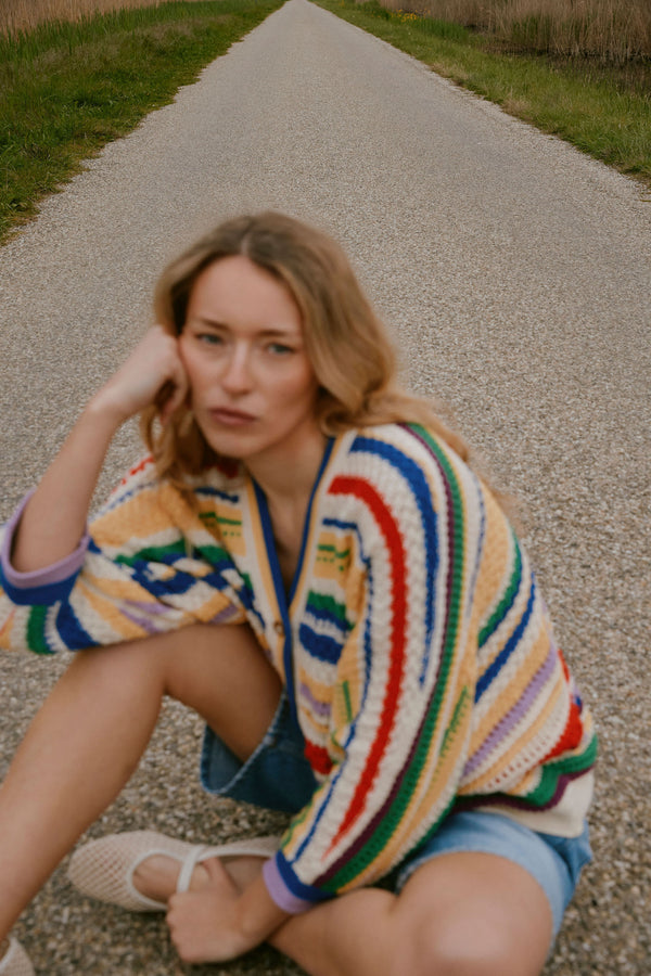 Cardigan multicolore oversize Martine 4