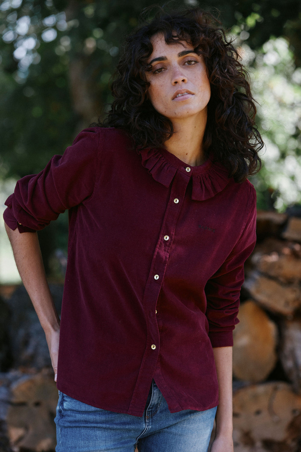 Chemise Amelia bordeaux