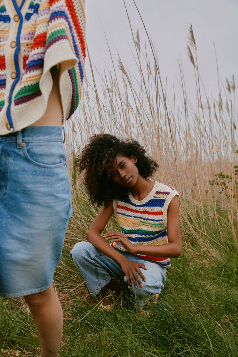 Pull sans manches Elma multicolore 5