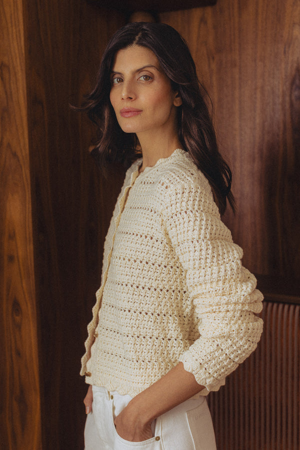 Cardigan Emma écru