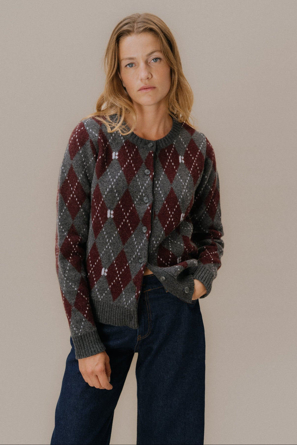 Gédéon dark grey marl cardigan