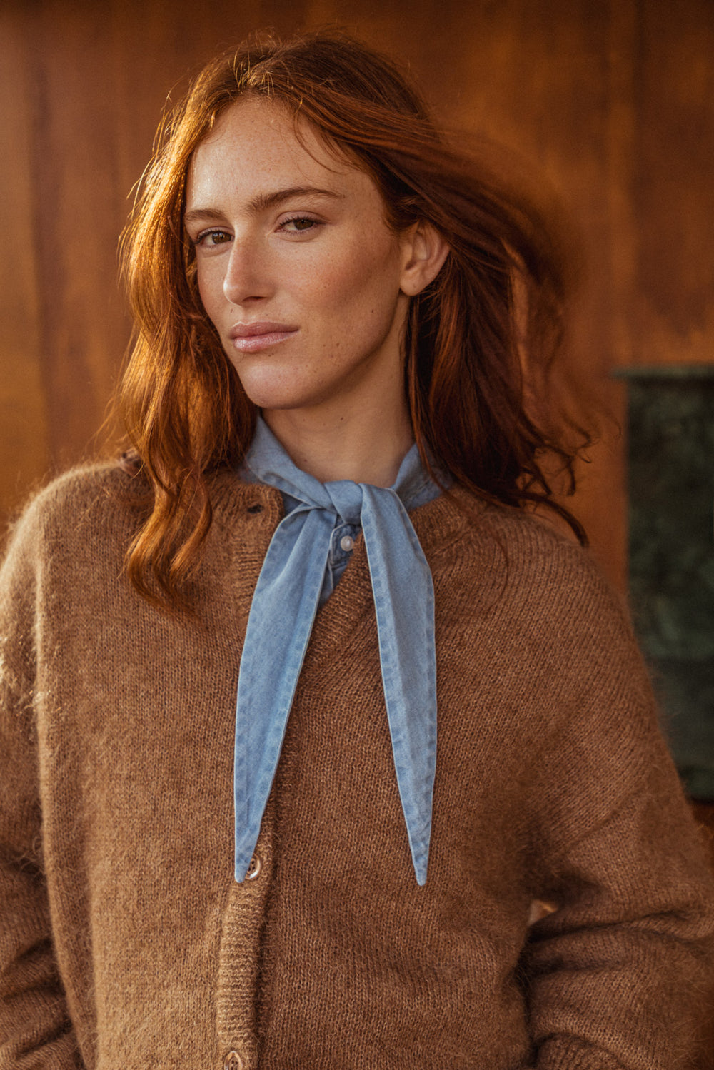 Hortense camel cardigan
