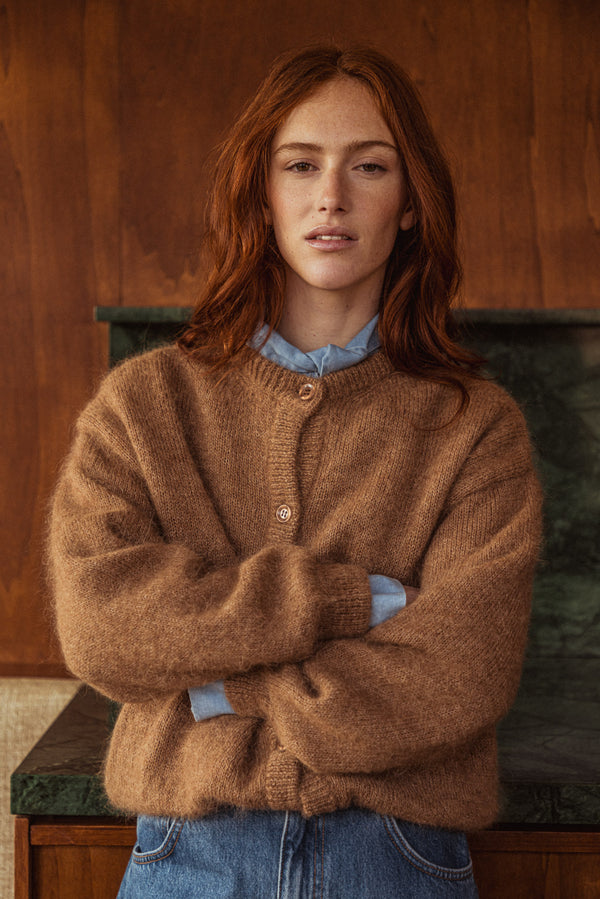 Cardigan Hortense camel