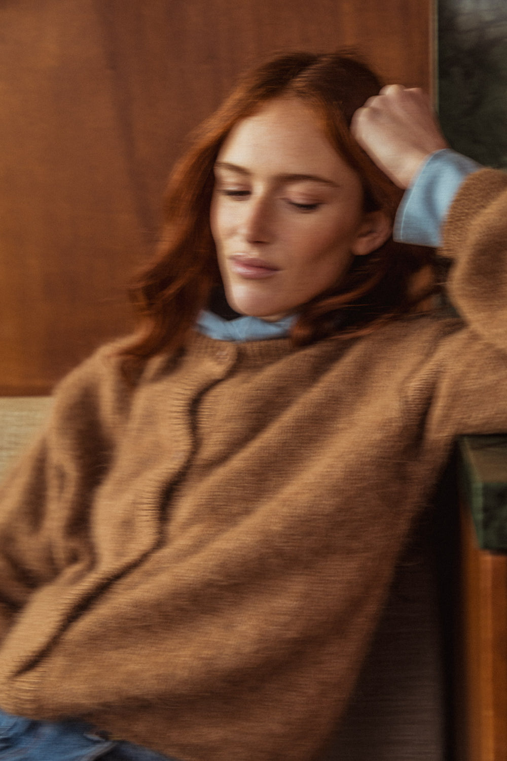 Hortense camel cardigan