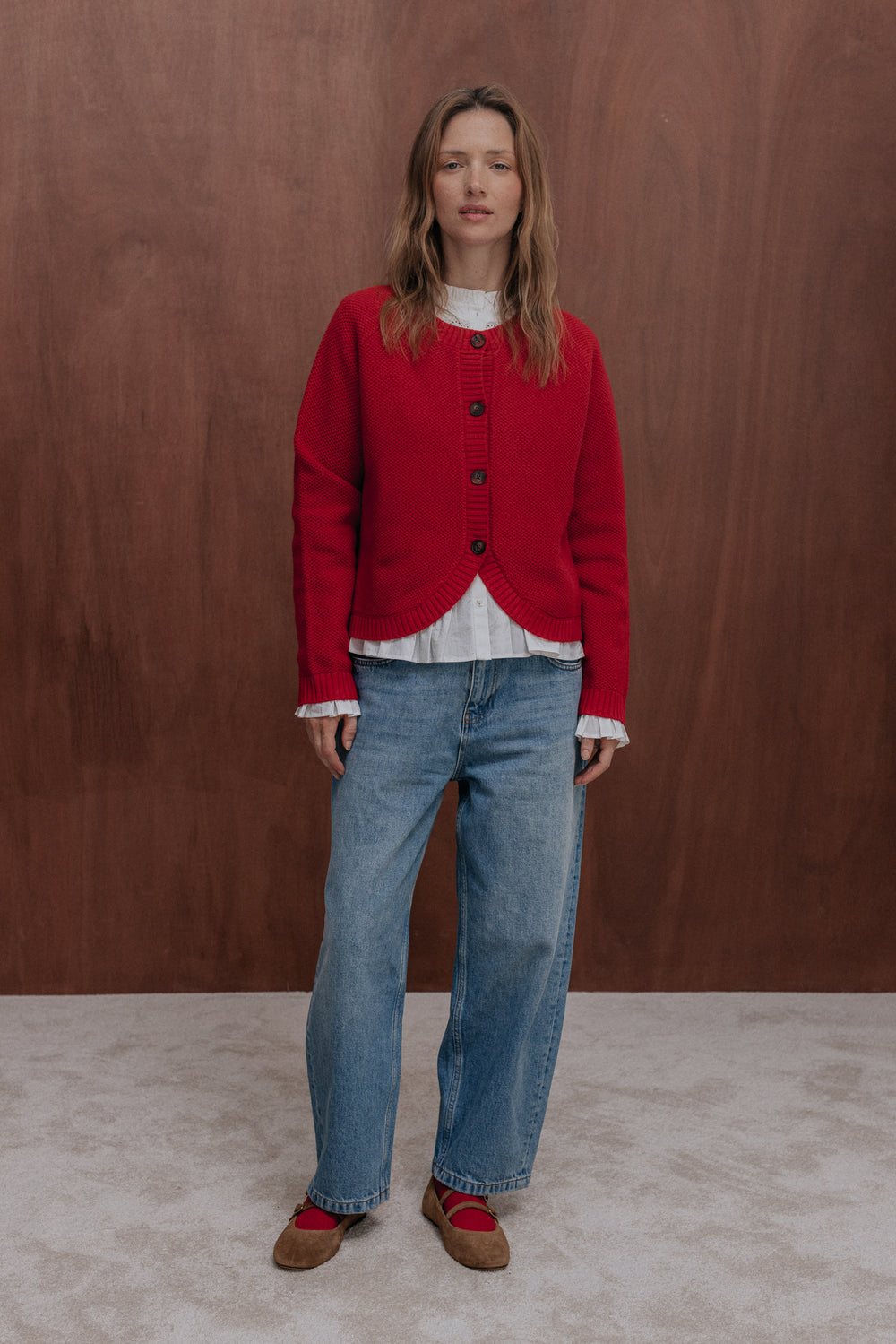 Cardigan Léane rouge
