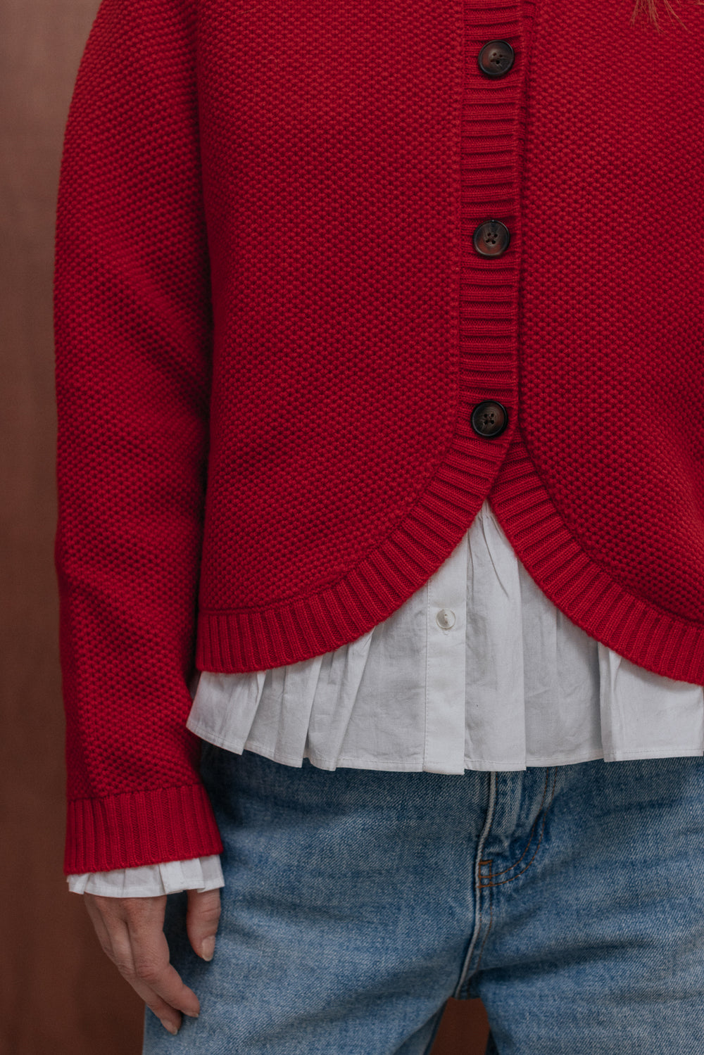 Cardigan Léane rouge
