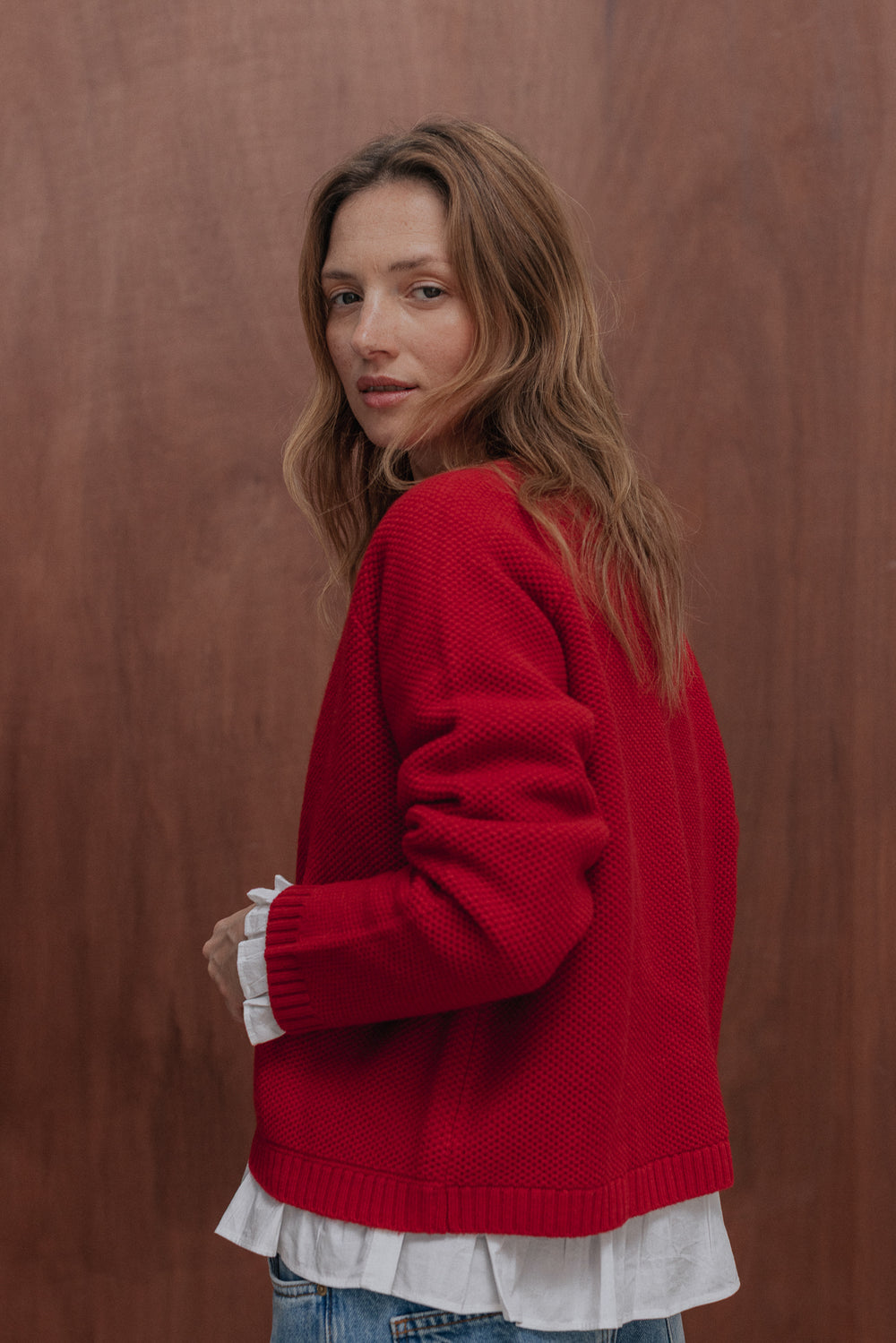 Cardigan Léane rouge