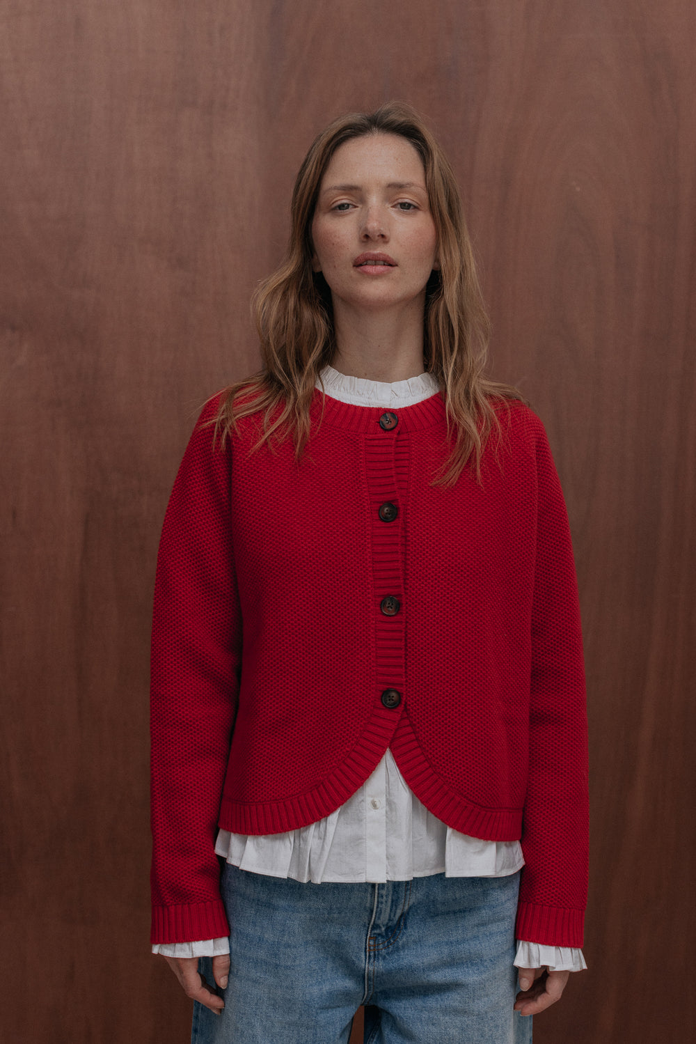 Cardigan Léane rouge