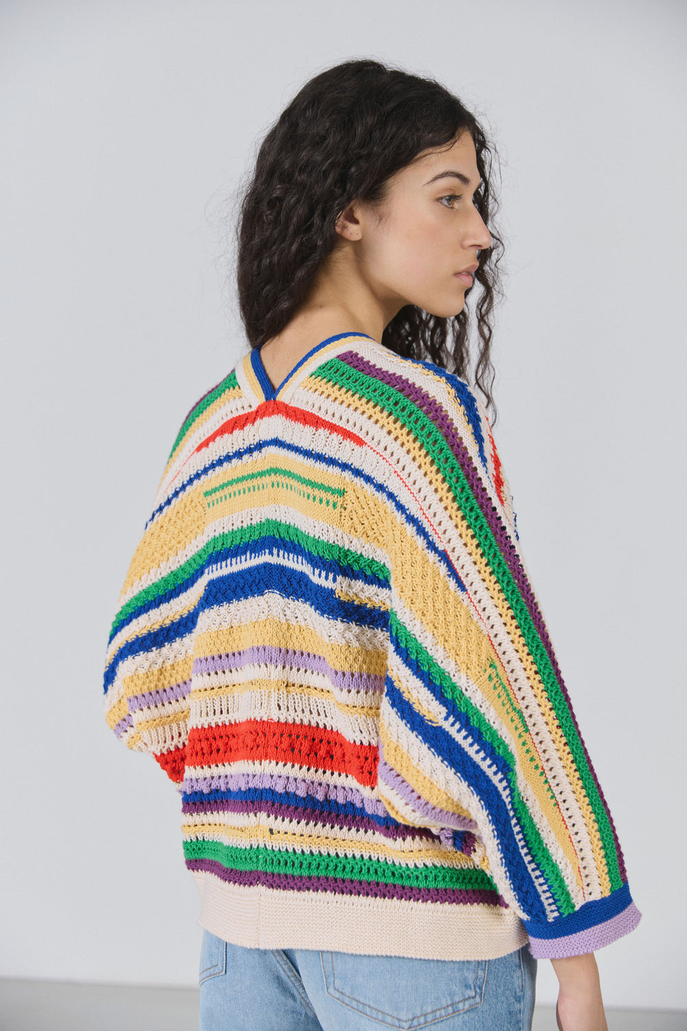 Cardigan multicolore oversize Martine 5
