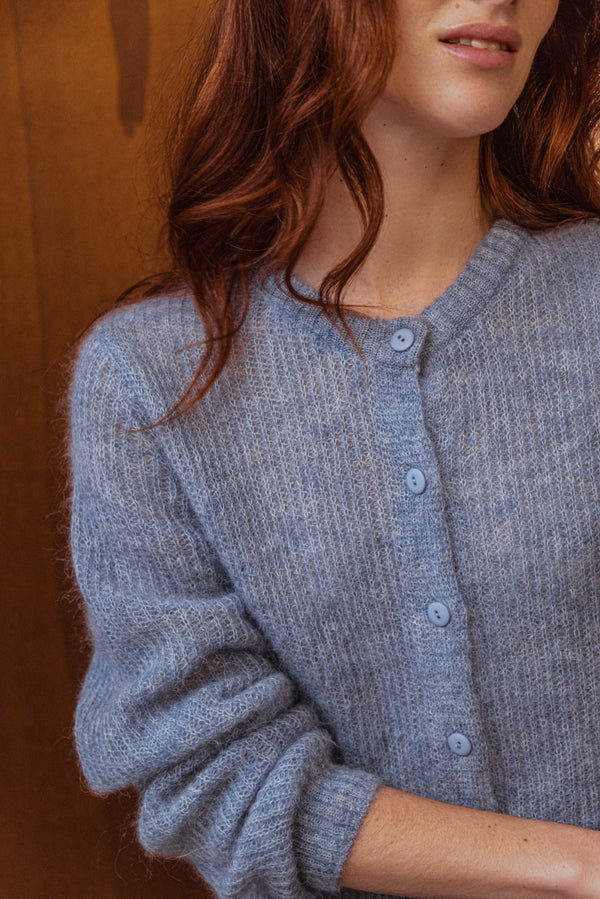 Cardigan Moon bleu ciel