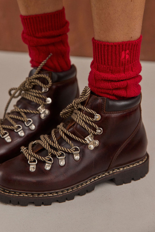 Chaussettes Alix rouges