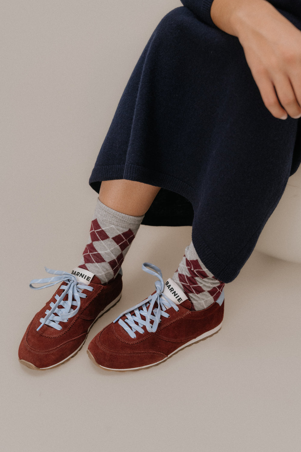 Chaussettes Sophie gris chiné
