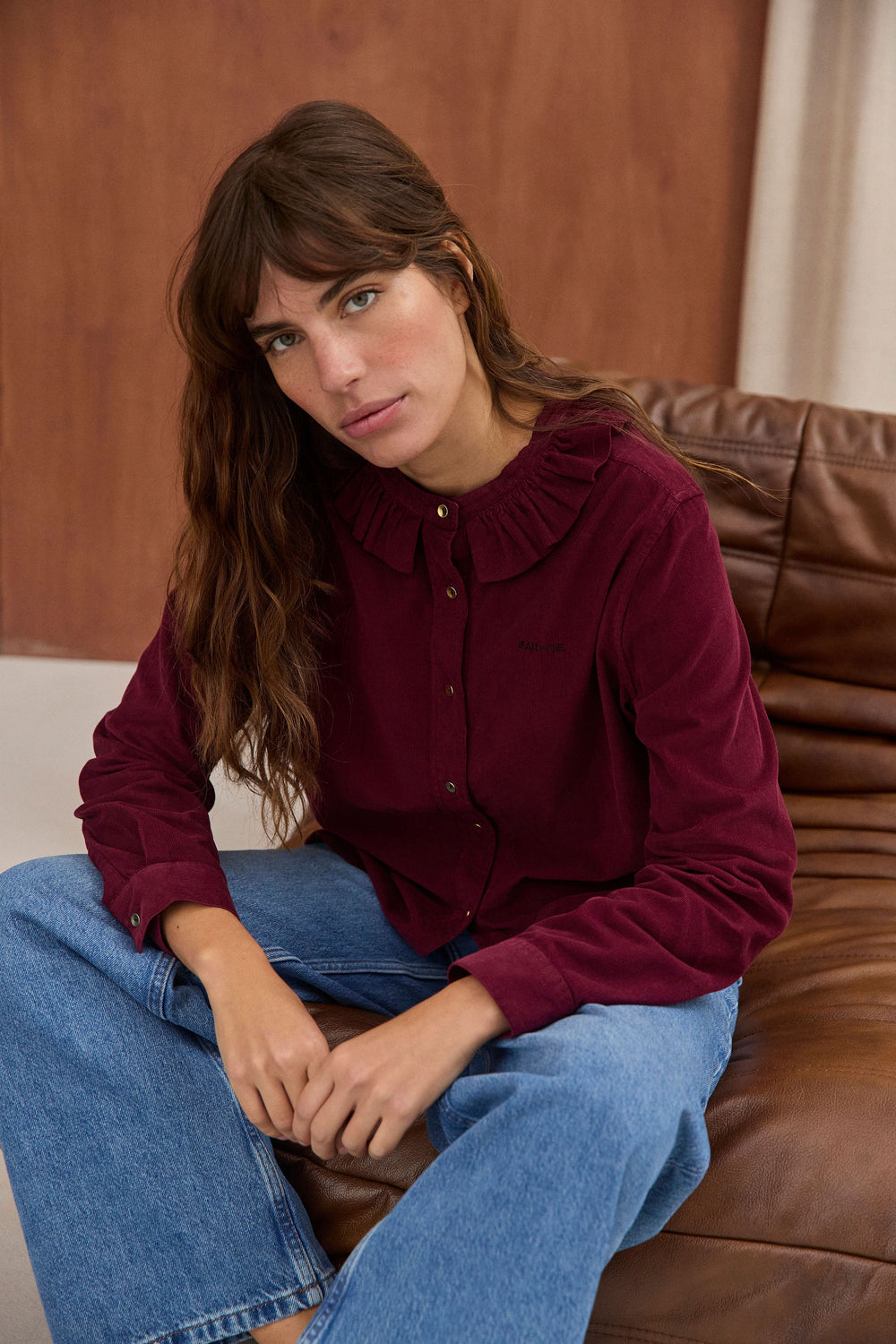 Chemise Amelia bordeaux