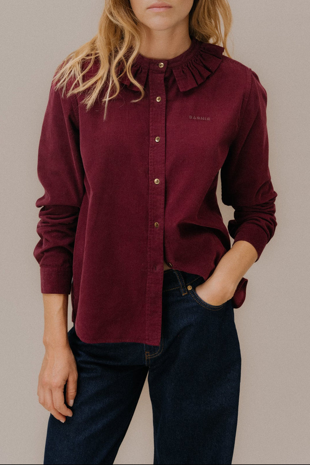 Chemise Amelia bordeaux