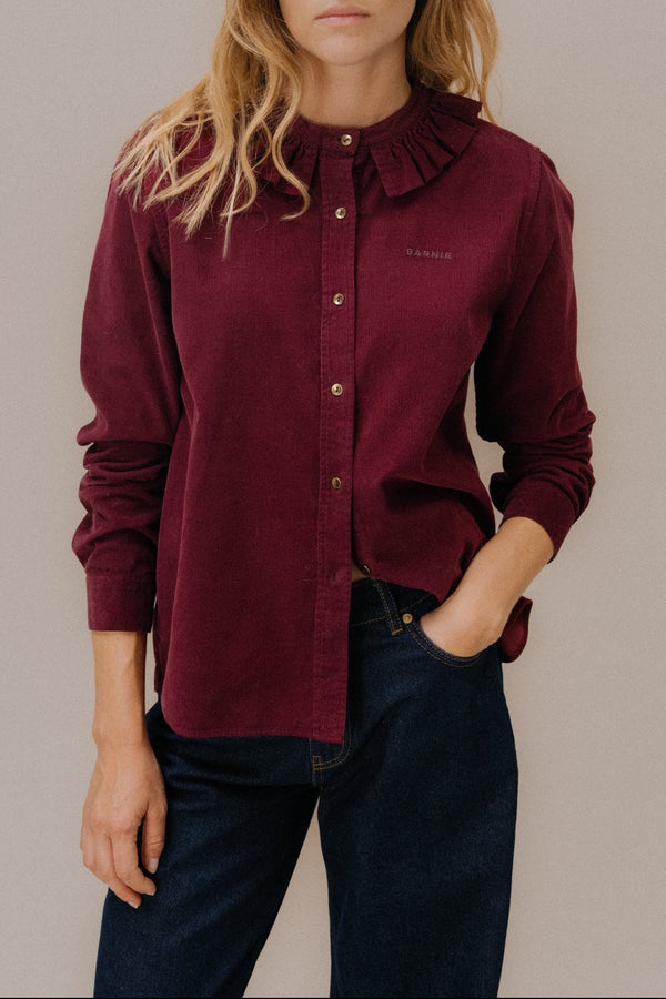 Chemise Amelia bordeaux