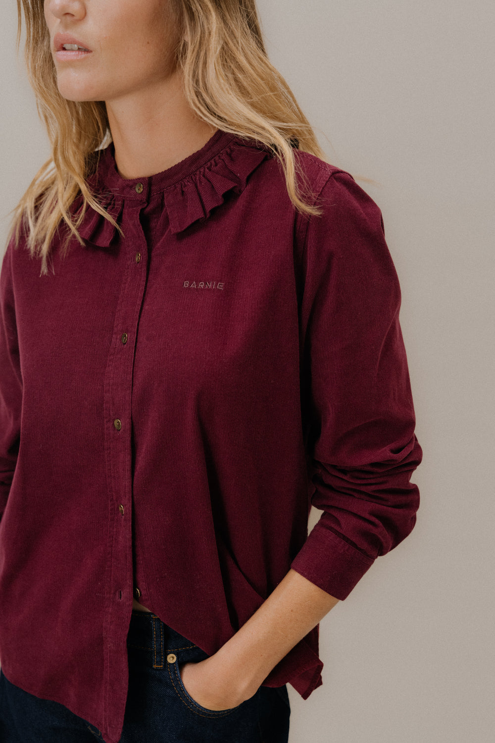 Chemise Amelia bordeaux