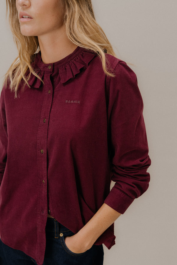 Chemise Amelia bordeaux