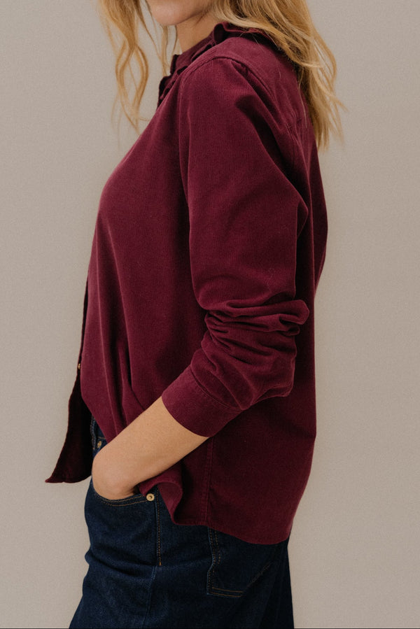 Chemise Amelia bordeaux