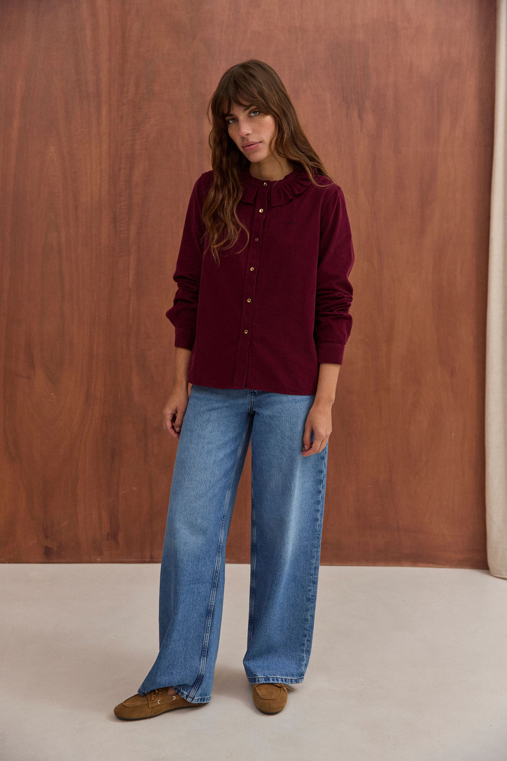 Chemise Amelia bordeaux