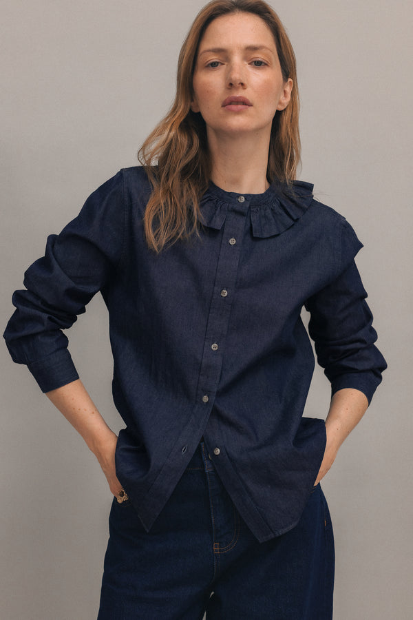 Chemise Amelia denim brut