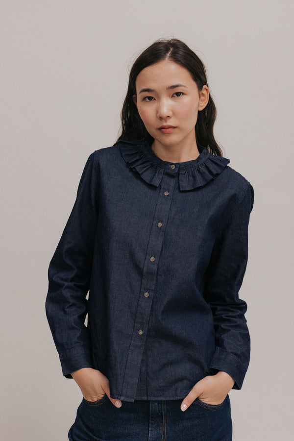 Chemise Amelia denim brut