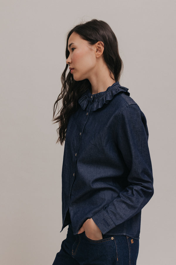 Chemise Amelia denim brut