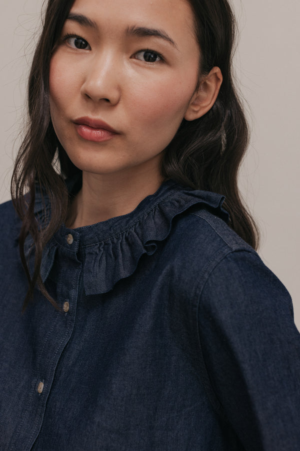 Chemise Amelia denim brut
