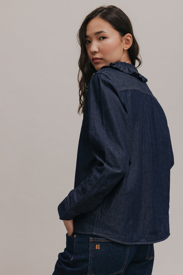 Chemise Amelia denim brut