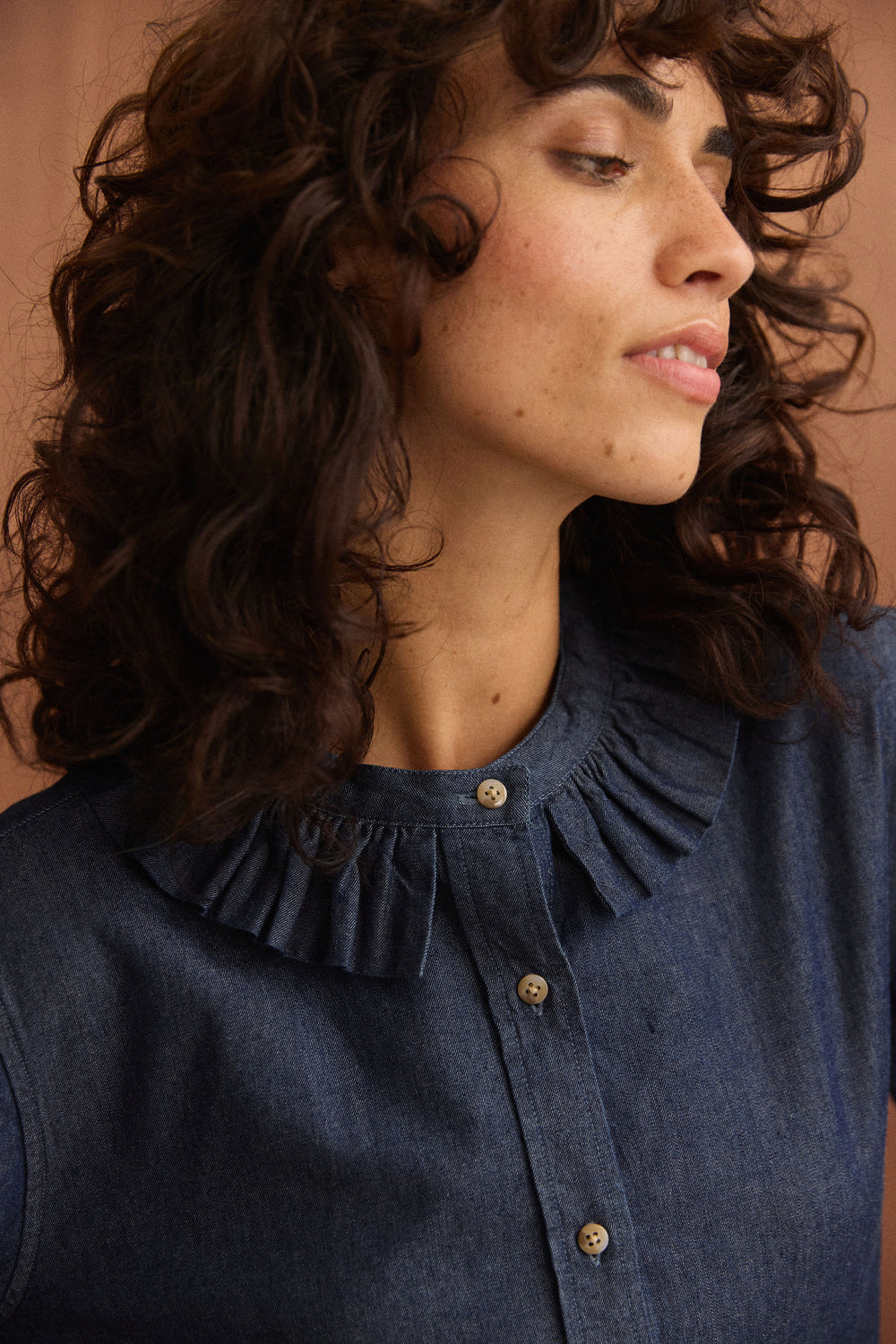 Chemise Amelia denim brut