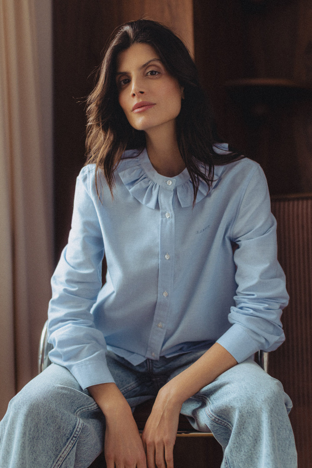 Chemise Amelia oxford bleu