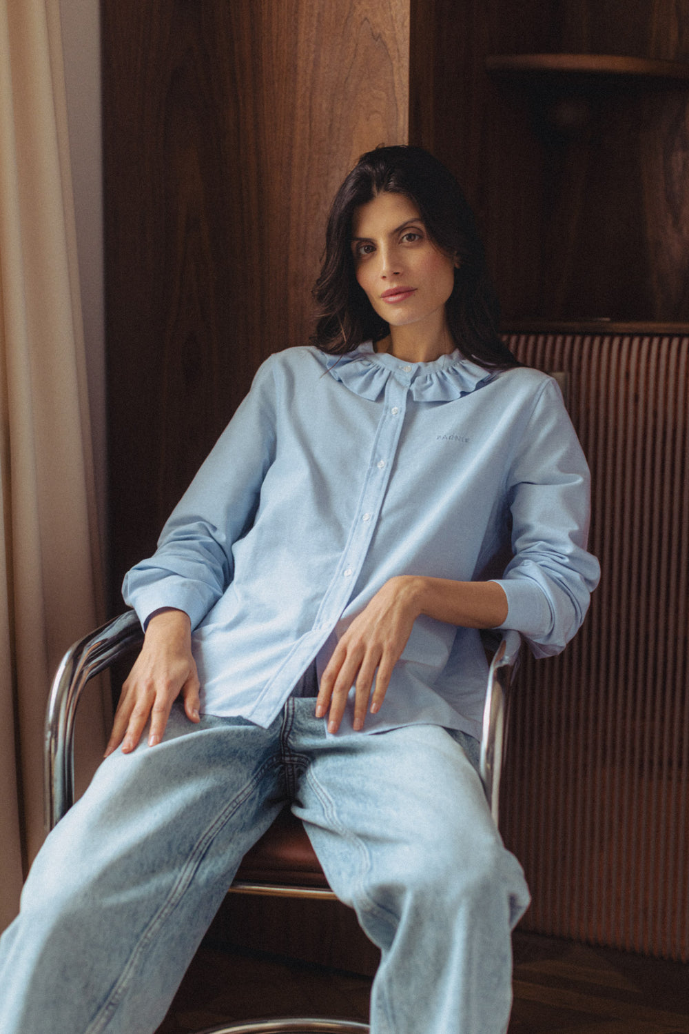 Chemise Amelia oxford bleu