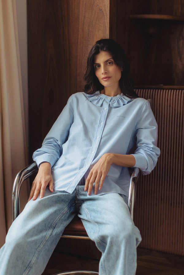 Chemise Amelia oxford bleu