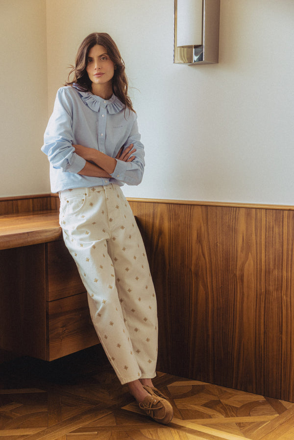 Chemise Amelia oxford bleu