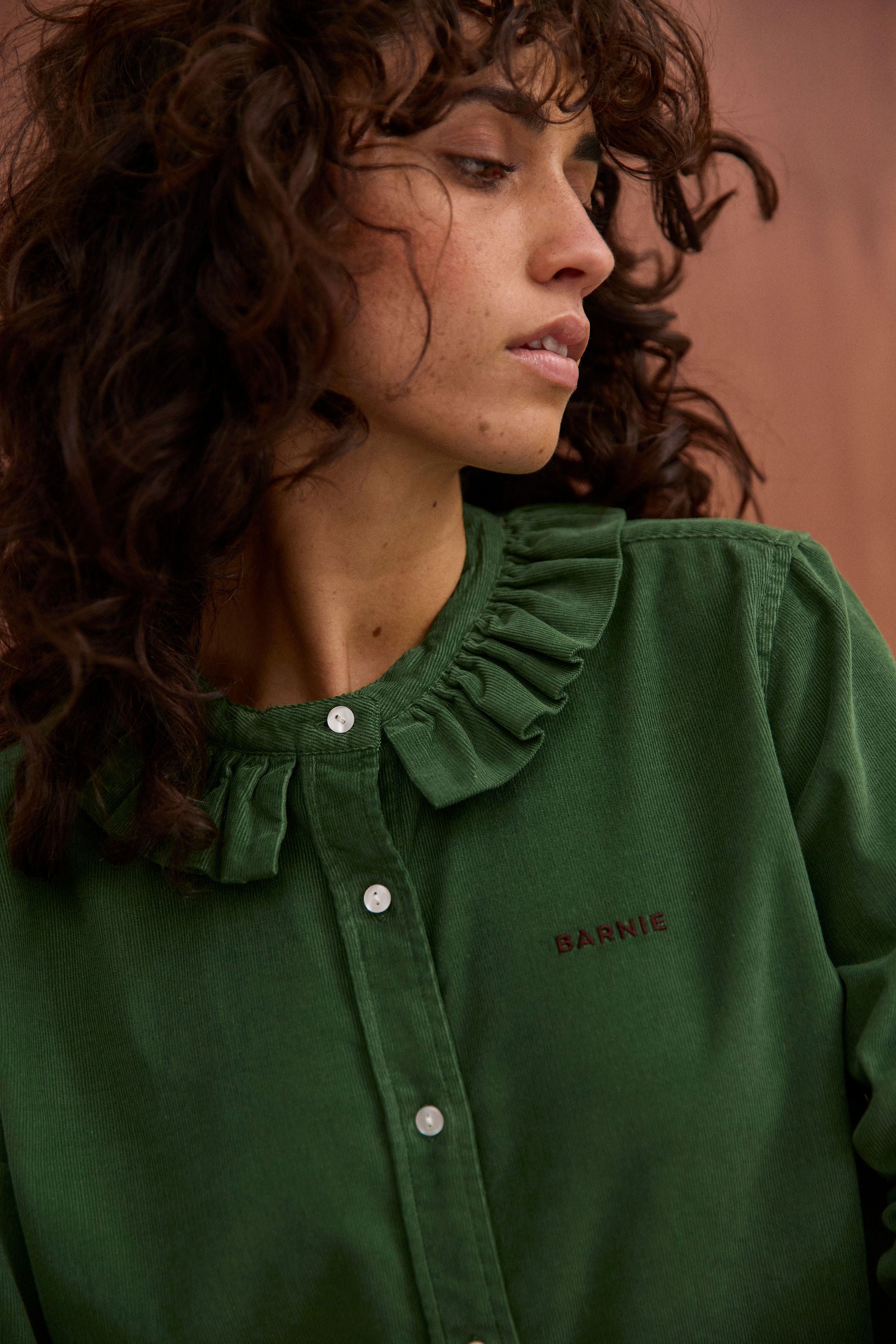 Chemise Amelia vert forêt