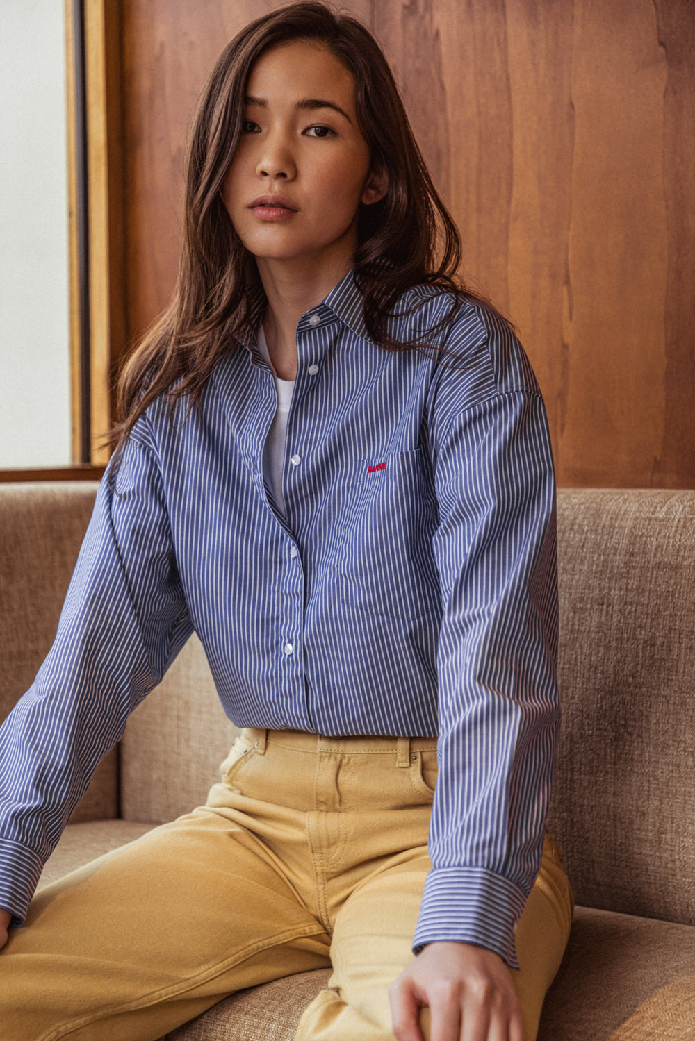 Chemise Cloud rayures marines