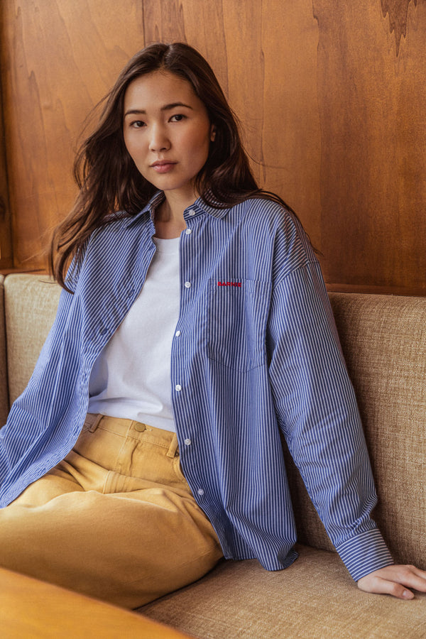 Chemise Cloud rayures marines