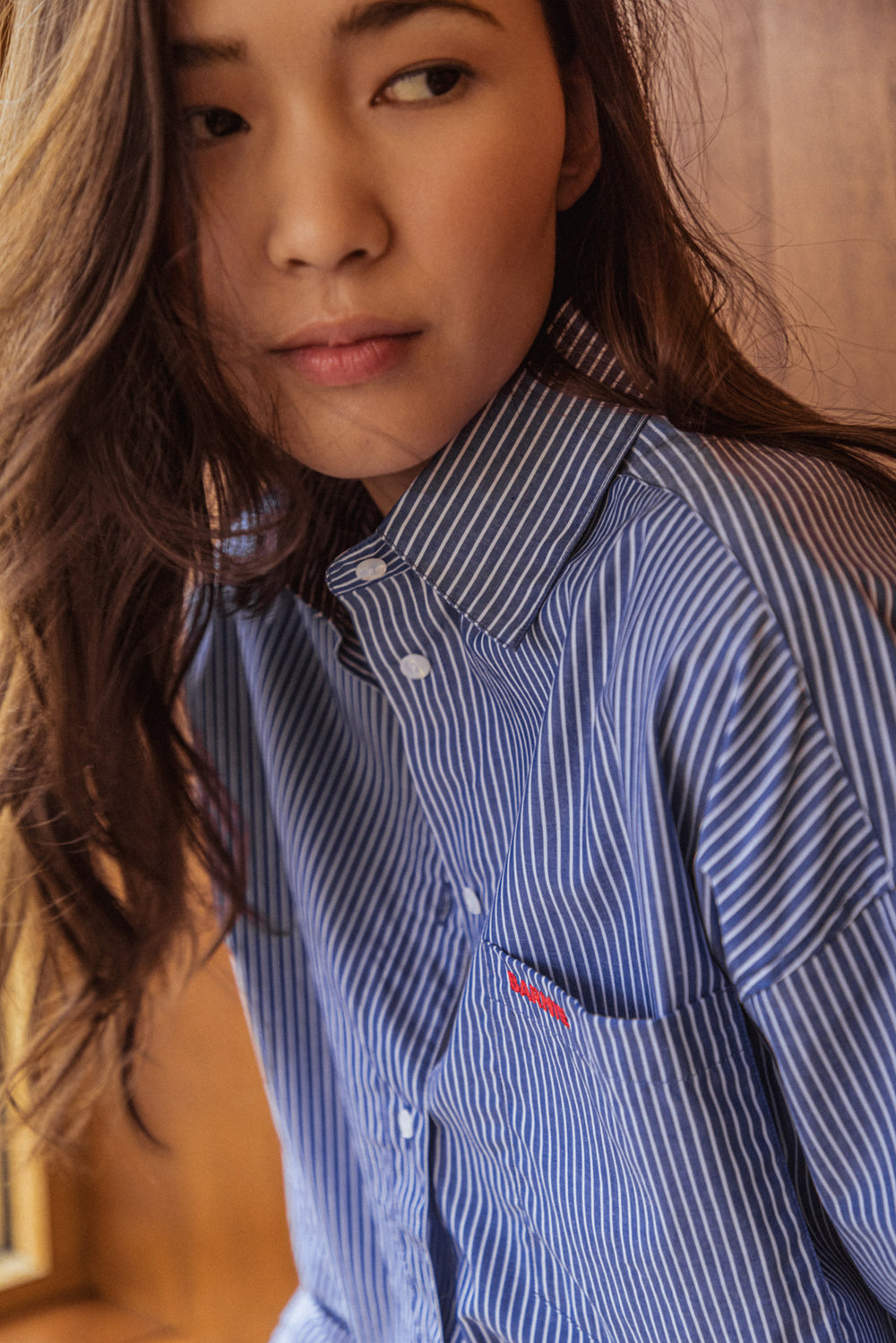 Chemise Cloud rayures marines