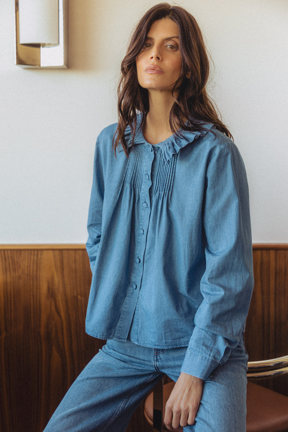 Hopy medium blue shirt