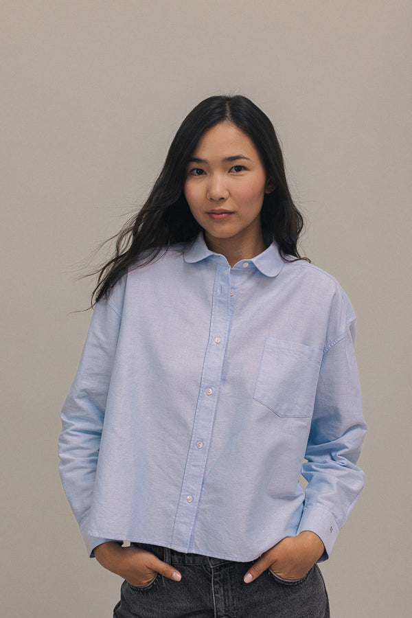 Chemise Isla oxford bleu