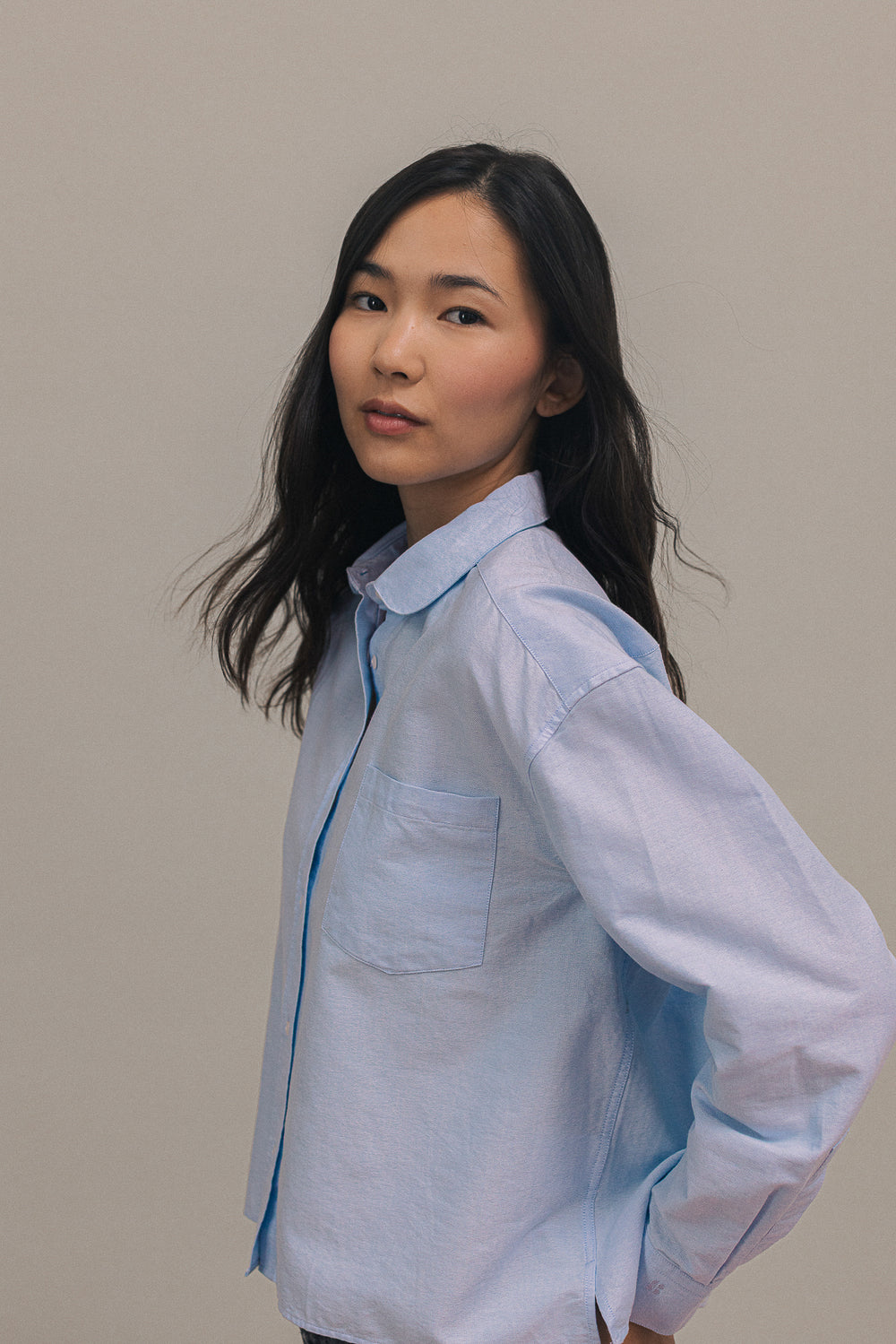Isla oxford blue shirt