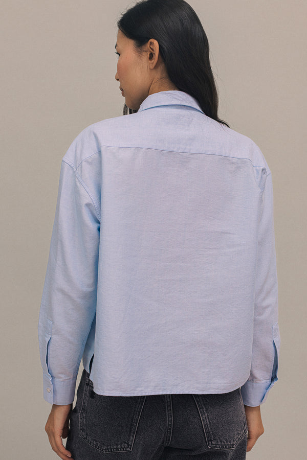 Chemise Isla oxford bleu