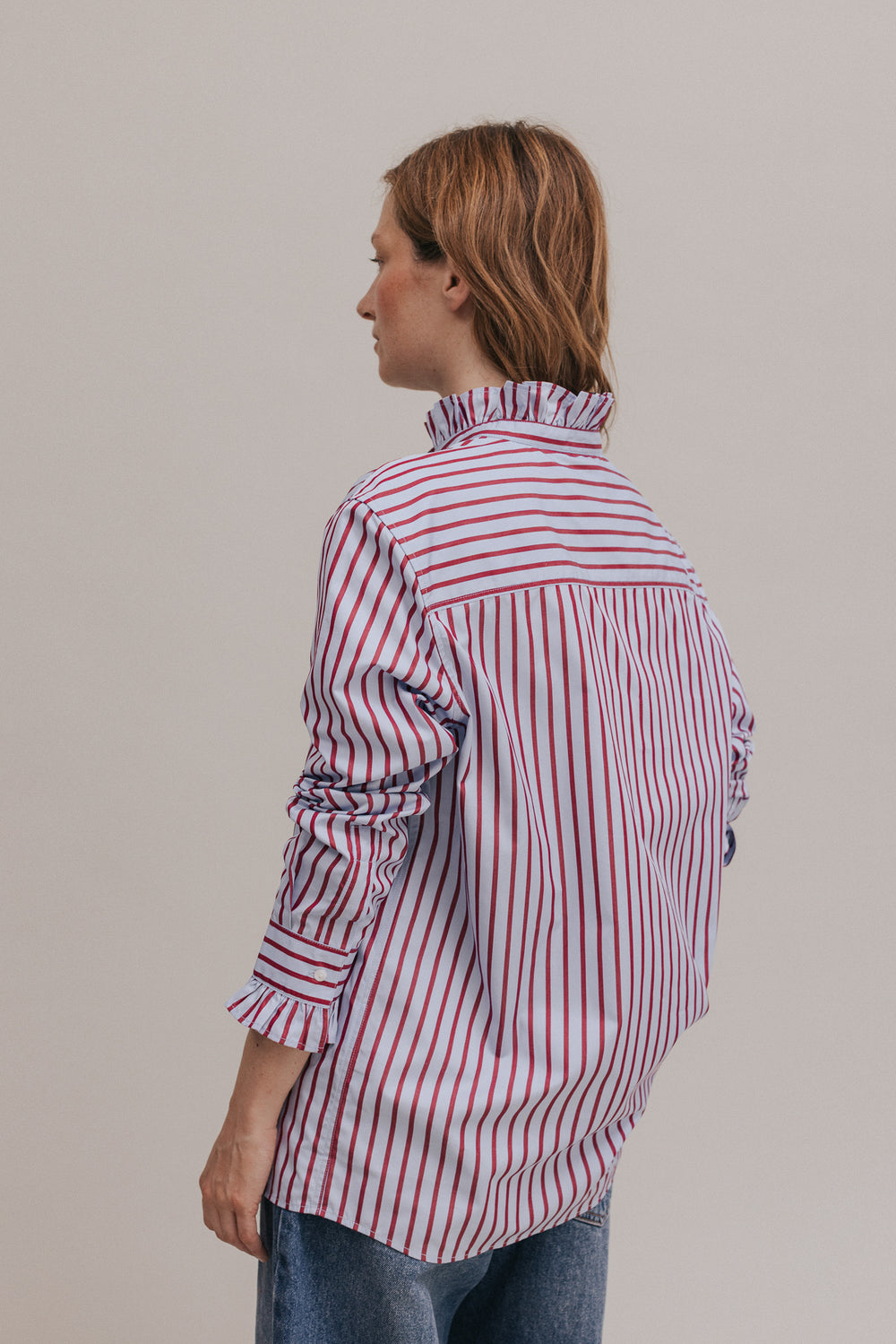 Jasmine sky stripe shirt