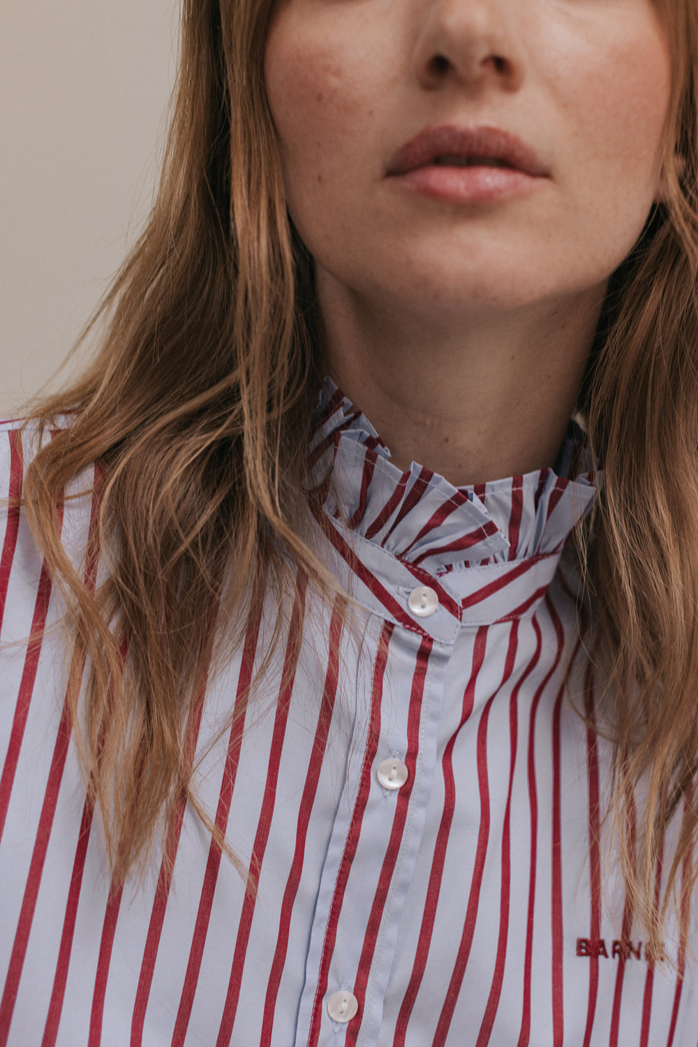 Jasmine sky stripe shirt